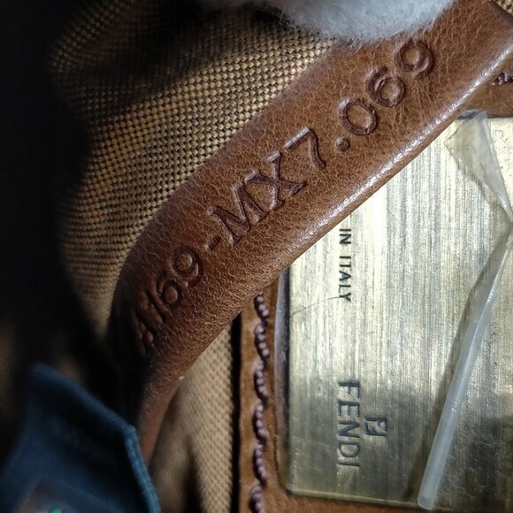 Authentic Fendi Brown Nylon Shoulder Bag mn480-121325 - Picture 14 of 15